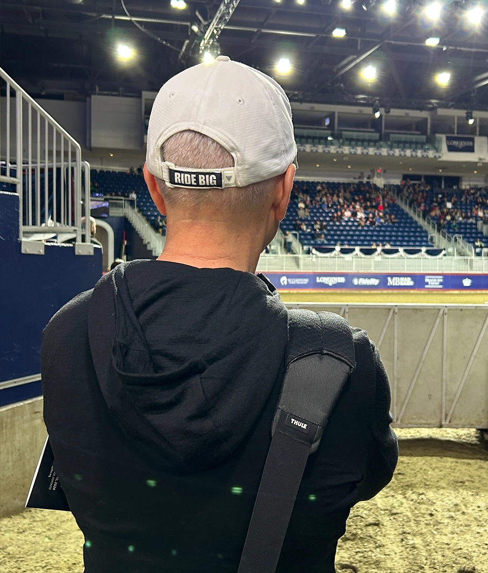 John Watching Riders at Show - Ride Big